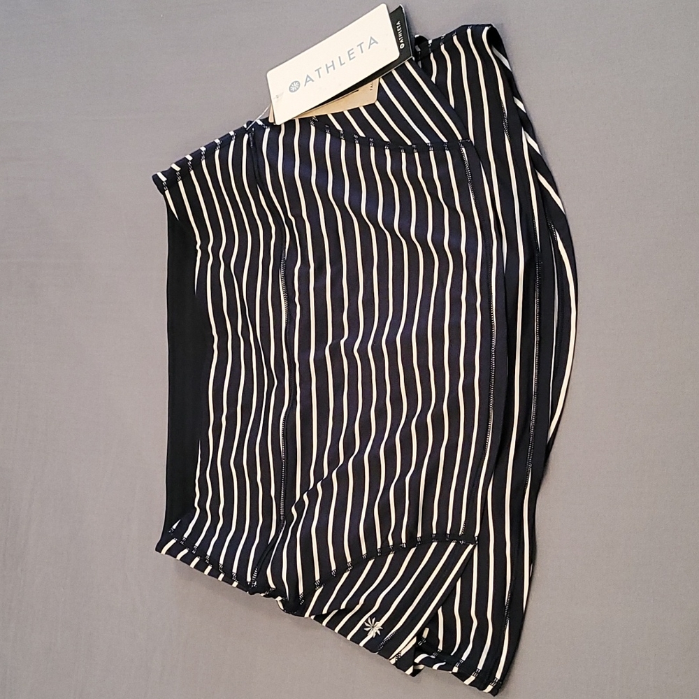 ATHLETA Women Striped Stealth Skort, XS